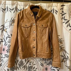 Lucky Brand Tan Leather Jacket